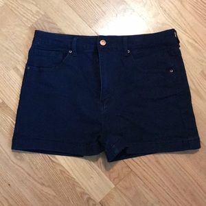 Navy Blue Jean Shorts